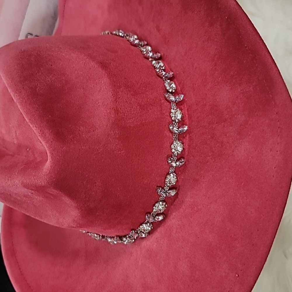 💕Pink Barbie Western Cowboy Hat with Rhinestone Band💕 - Picture 7 of 9